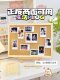 Storage rack Retro simple wooden photo frame Jewelry finishing rack Earring necklace Glasses Postcard Small card display rack