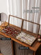 Solid wood earring storage box earrings earrings earrings display stand high-end exquisite large-capacity artifact special jewelry box