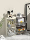 Tea bag storage box Tea capsule coffee storage rack Tea room bar transparent mask desktop storage rack