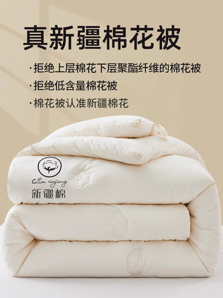 新疆棉花被子冬被棉被全棉被芯加厚保暖单人春秋被纯棉空调被四季