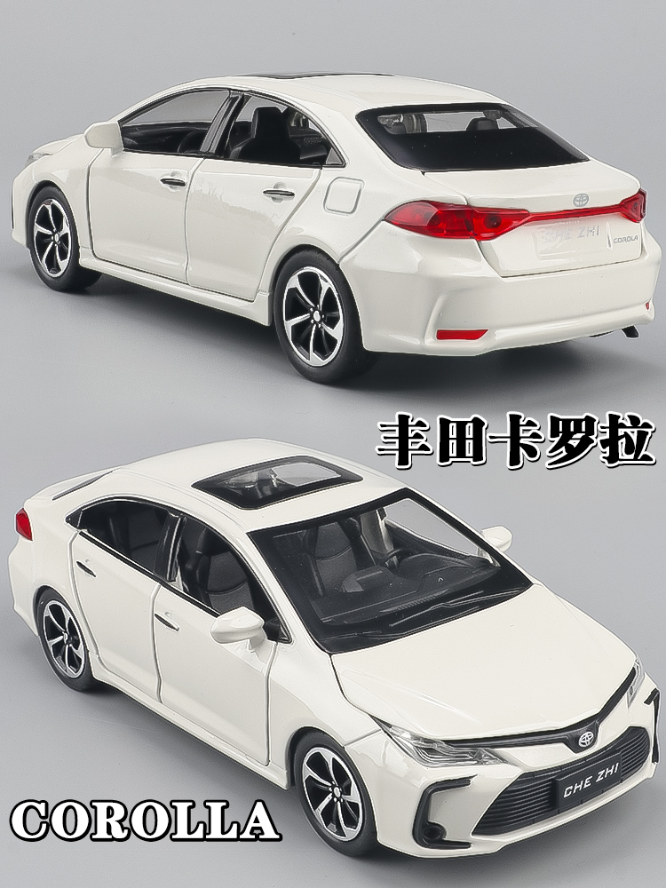 1:32 Модель автомобиля Toyota Corolla из сплава имитационный автомобиль украшение автомобиля многодверный детский игрушечный автомобиль Изображение 1