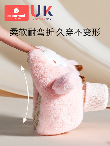 宝宝婴儿鞋6到12个月秋冬款0-3月鞋袜步前鞋软底防滑学步棉鞋加绒 — 3