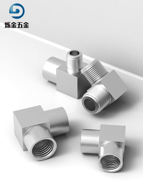 304/316 stainless steel thickened high pressure right angle elbow internal thread thickened bending pipe fittings inner and outer wire elbow G/M