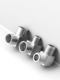 304/316 stainless steel thickened high pressure right angle elbow internal thread thickened bending pipe fittings inner and outer wire elbow G/M