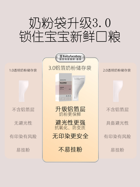 铝箔奶粉袋便携一次性食品级外出分装小袋无菌储存盒婴儿密封奶袋 — 3