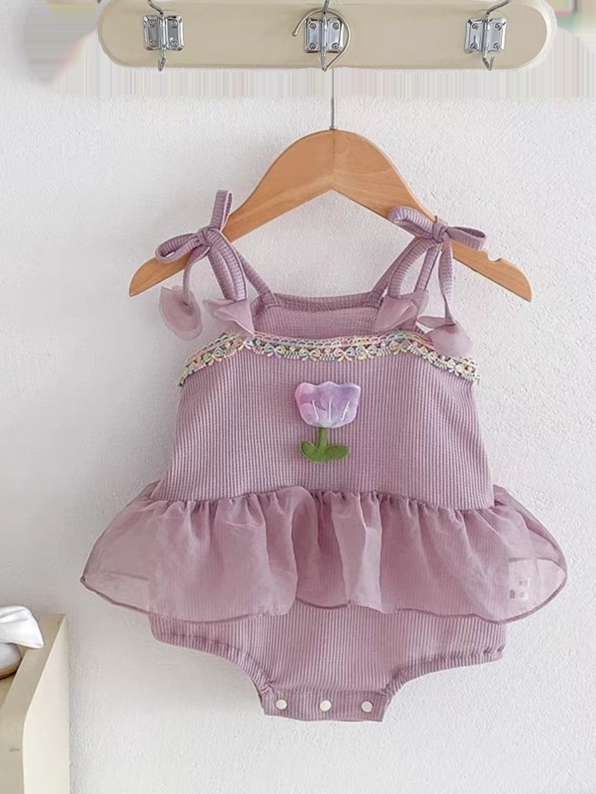 INTERNET CELEBRITY BABY SUMMER CLOTHES FOREIGN CUTE BABY SUSPENDER BAG FART CLOTHES BABY GIRL SUMMER THIN ONESIES
