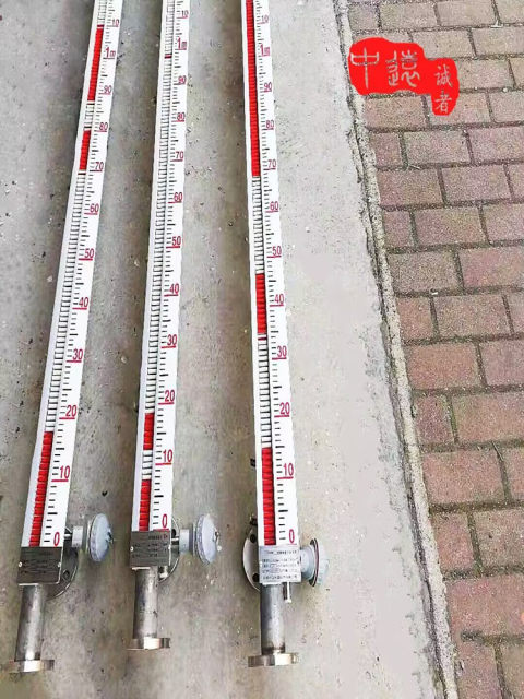 UHZ magnetic flip plate liquid level water level gauge anti-corrosion and explosion-proof high temperature 4-20ma remote transmission side-mounted top-mounted stainless steel
