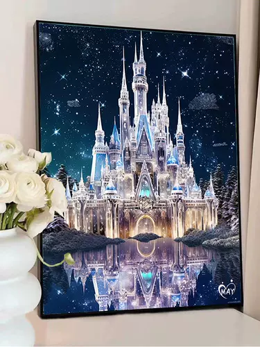 Дисней, цифровой замок для рисования, масляная краска, «сделай сам», антистресс, ручная роспись