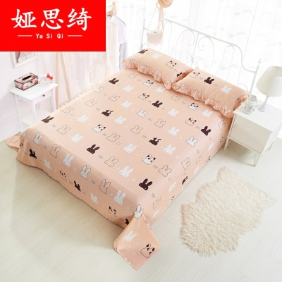 Single piece of bed sheet cute e-small fresh bed sheet girl princess princess style cartoon girl cute little fresh