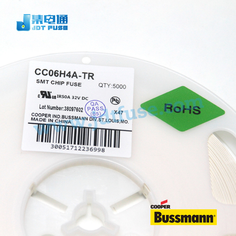 Bussmann0603贴片保险丝CC06H4A大电流快断4A/32V高分断
