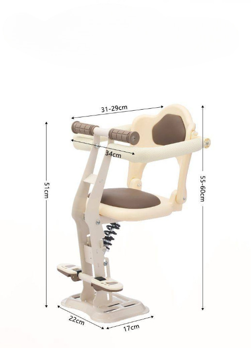 Electric Vehicle Front-Mounted Child Seat, Shock-Absorbing Seat for Small Electric Bikes, Baby Scooter, Child Safety Seat