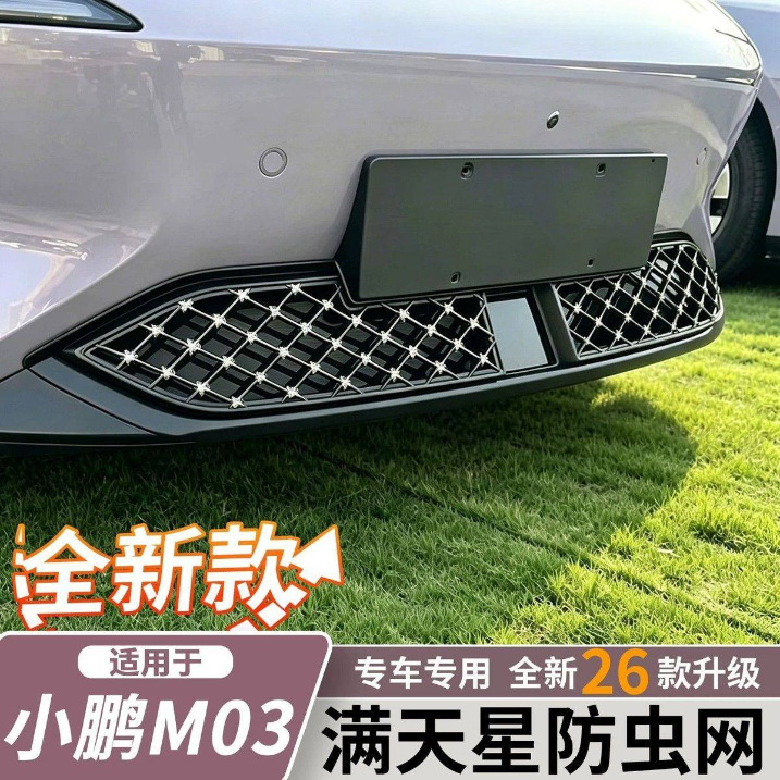 Suitable for 24-26 Models of Xpeng Mona M03, Anti-Insect Net, Water Tank Protection Net, Modified Cooling and Anti-Cat Hair Net, Wholesale