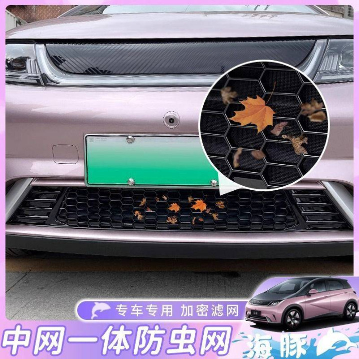 Byd Dolphin Dedicated Insect-Proof Net for Front Grille, Condenser Protection Net, Filter Clip-On Decorative Dust-Proof Net Cover