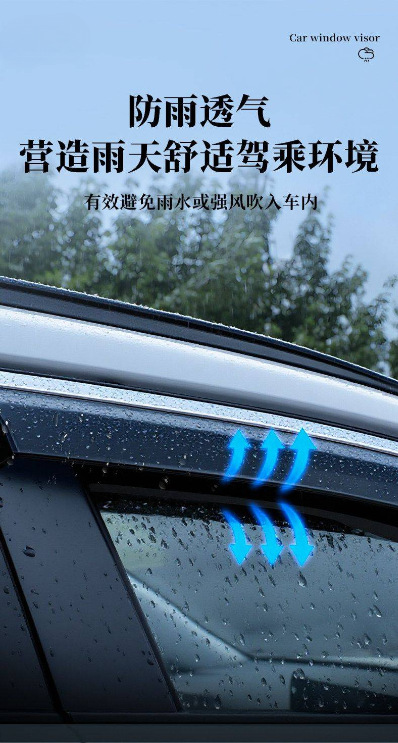 Suitable for Qiyuan Q05 special car window rain guards, high-definition thickened rain guards, rearview mirror rain shields, accessories wholesale