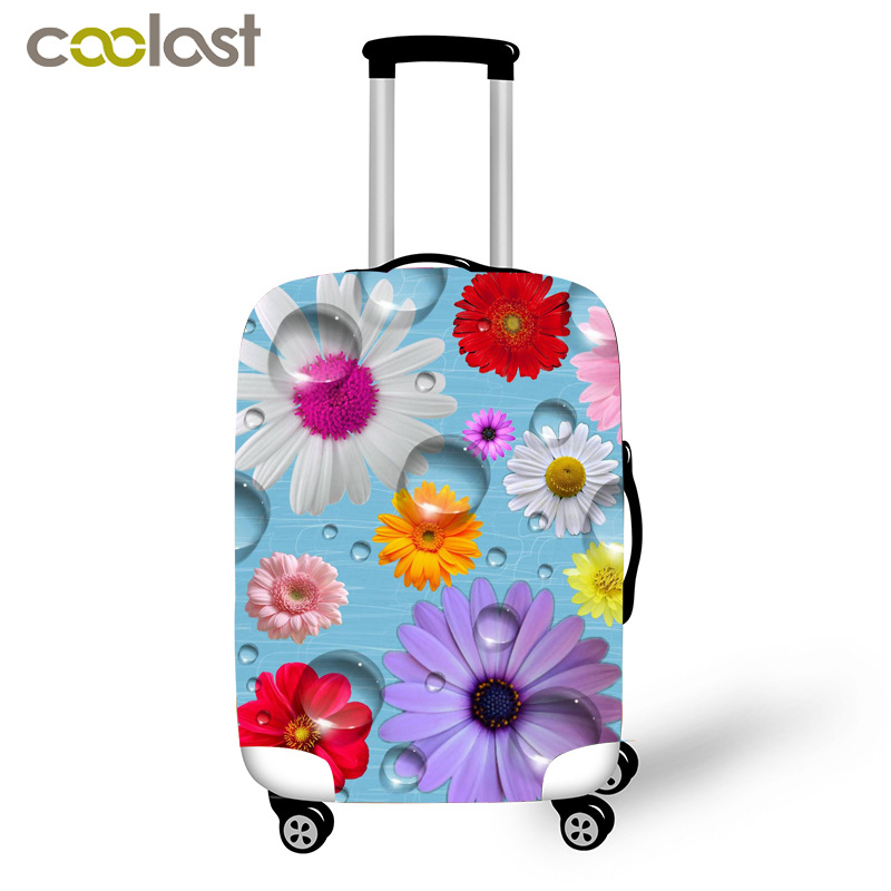 New Flower and Butterfly Suitcase Cover, Luggage Trolley Case Protective Cover, Fashionable Dustproof Cover, Case Cover for Dropshipping