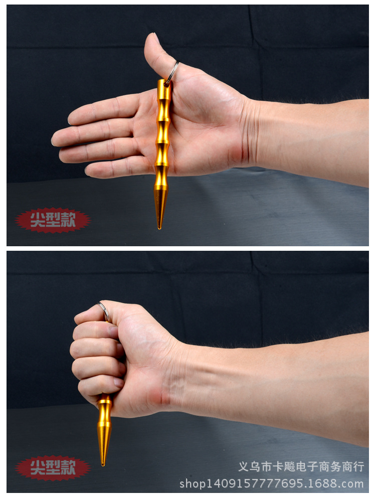 European and American popular cool stick key stick pen shaped stick anti wolf sharp weapon non telescopic Cuban rattan broken window escape stick