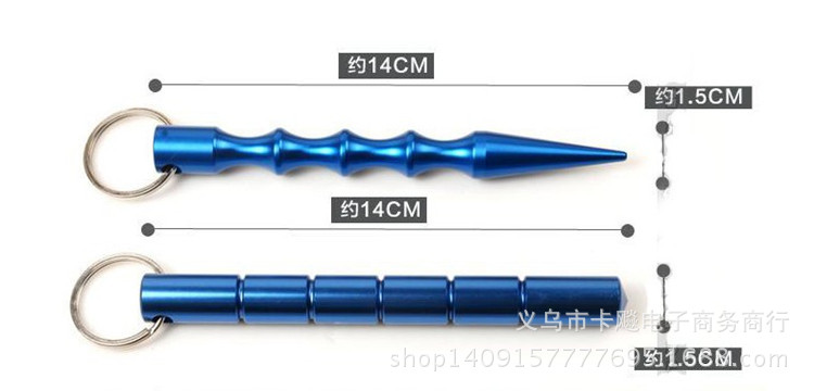 European and American popular cool stick key stick pen shaped stick anti wolf sharp weapon non telescopic Cuban rattan broken window escape stick