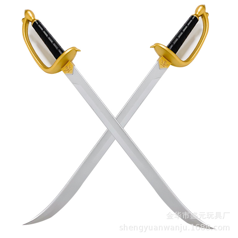 Halloween props Caribbean pirate knife PU rubber children toy sword COS cosplay pirate knife