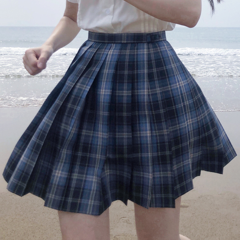 Japanese-Style High-Waisted Plaid [Takasugi & Shimai] Plaid Skirt Jk Uniform Skirt Student Pleated Skirt 100% off Skirt