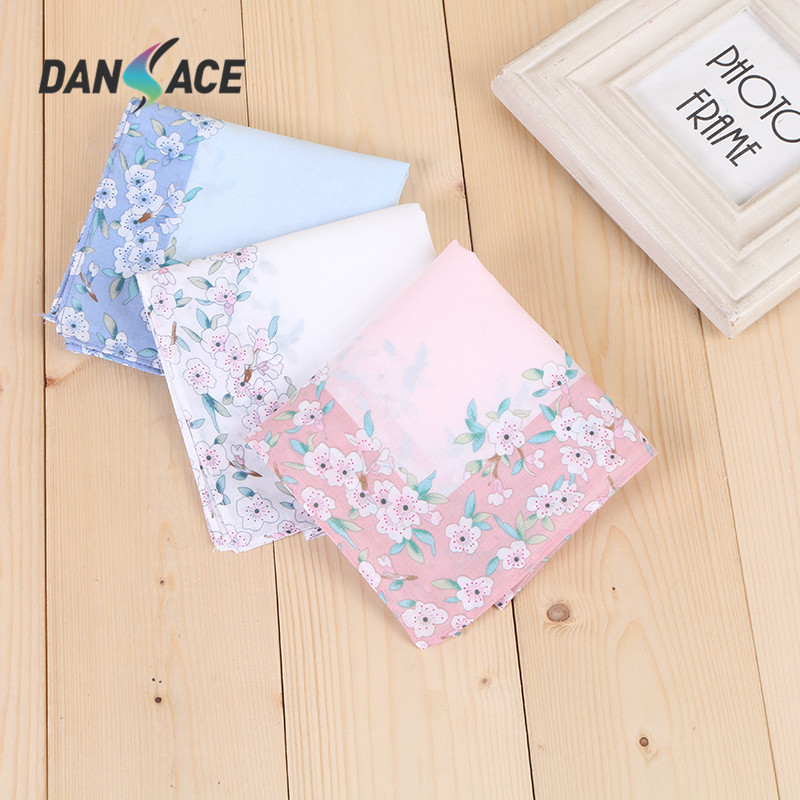 45cm 60 Count Combed Cotton Women's Pure Cotton Handkerchief Small Square Towel Pink Wedding Favor Gift Box Wedding Gift Box