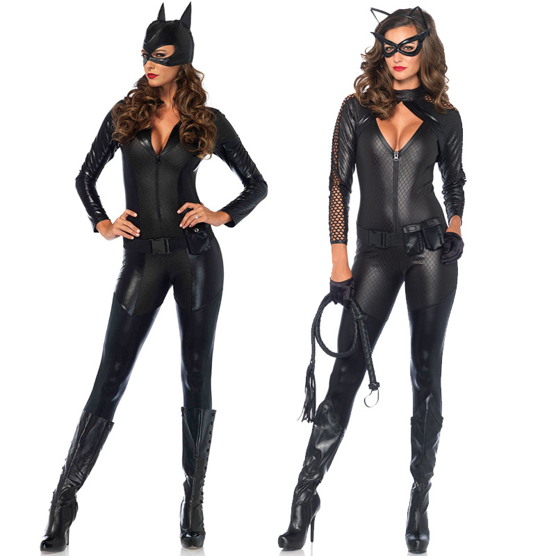 Jumpsuit Female European and American Halloween Catgirl Costume Catgirl Costume Uniform Jumpsuit Costume