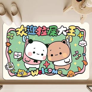 Диатомовая грязь коврик мультфильм милый коврик для ванной комнаты быстро впитывает воду и нескользящий коврик для ванной комнаты
