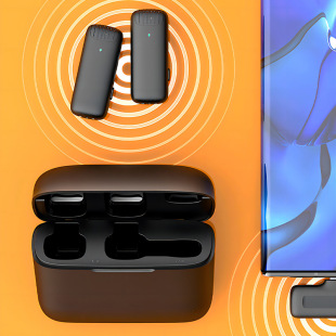 Cross-border dedicated J13 wireless collar clip microphone J11 noise reduction radio with charging warehouse trembles live small microphone