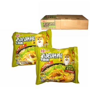 Unified Old Pot Pickled Pepper Beef Noodles Bagged Instant Noodles Instant Noodles Xiaomi Pepper Instant Noodles