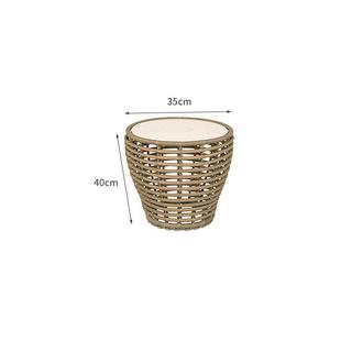 Outdoor Rattan Sofa Combination Courtyard Garden Waterproof Sun Protection Sun Room Outdoor Balcony Leisure Rattan Sofa Coffee Table