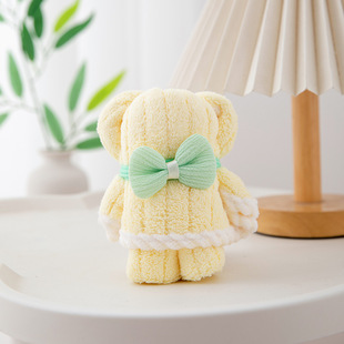 ✅Bear towel coral fleece hand gift towel bear wedding return holiday activities opening bridesmaid gift wholesale