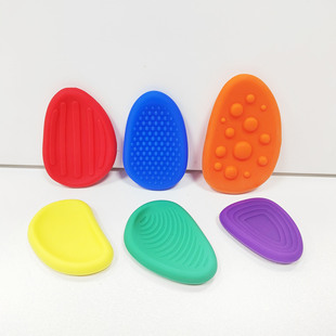 Трансграничный новый продукт Fidget Toys детский сенсорный камень Детская распаковка игрушка Мягкая силиконовая текстура Беспокойный камень