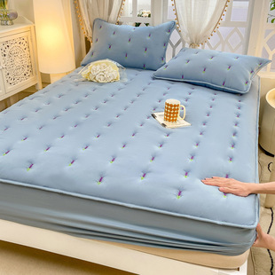 New Class A Maternal and Infant Grade Cotton Bed Cover Soybean Fiber Embroidered Mattress Bed Cover Mattress Cover Live Explosions