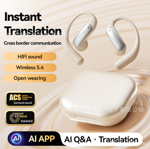 Cross-border Explosions Smart AI Bluetooth Headset 2025 New Open Ear-hanging Simultaneous Interpretation Translation Headset M122