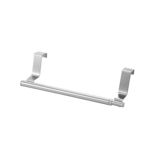 No-Drill Stainless Steel Towel Rack Bathroom Single Rod Towel Bar Bath Towel Rack Cabinet Door Frame Hanging Storage Rack