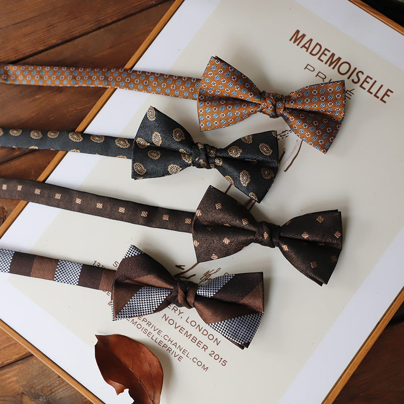 Factory spot direct retro simple atmosphere gentleman tie men's groom best man banquet cocktail bow