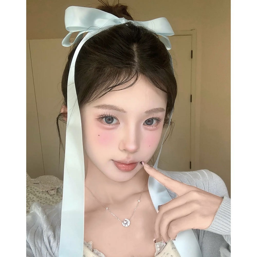 Jennie Same Style Big Bow Hairpin Girl Ballet Style Ribbon Spring Clip Headwear Ribbon Side Clip Hair Accessories