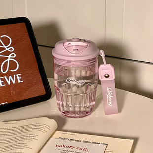 2024 Internet celebrity Tritan Coffee Cup men's and women's high-looking simple drop-resistant student direct drink plastic cup wholesale
