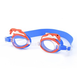 Cross-border children's swimming goggles girls boys waterproof anti-fog HD transparent student baby flat swimming glasses wholesale