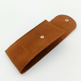 Watch storage bag double-sided thickened watch portable snap protection bag dustproof scratch-resistant watch packaging bag wholesale