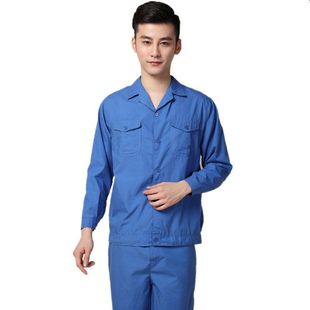 Short-sleeved Work Clothes suit Men's Thin Summer Long-sleeved Work-protection Clothes Top Tooling Women's Workshop Factory Clothes
