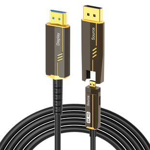 Кабель преобразования DP к HDMI ТВ-компьютер HD-кабель 8K60Hz4K120Hz HD трубчатый оптоволоконный кабель