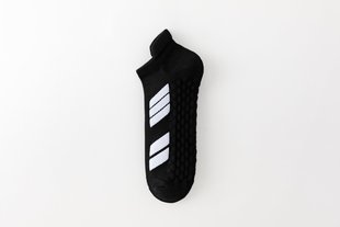 Sports Socks Men's Solid Color Short Socks Deodorant Sweat Absorbing Towel Bottom Thickened Professional Marathon Running Basketball Socks