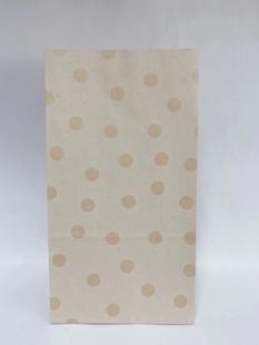 Amazon in stock polka dot color Square bottom paper bag creative theme party candy bag dining table party food packaging