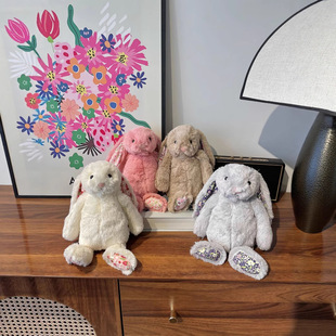 Британский jellycat Цветочный кролик Бонни кролик маленький плюшевый игрушечный подарок успокаивающая подушка милый подарок женщина