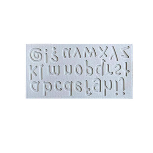 New Letter Silicone Flip Candy Mold Cake Chocolate Decoration Handmade Soap Aromatherapy Plaster Mold