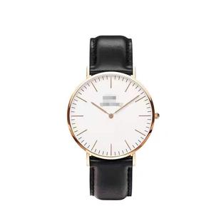 Ultra-thin two-pin men's D Watch W fashion couple student quartz belt watch without LOGO wholesale generation
