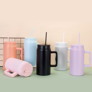 Новый 50oz из нержавеющей стали ручка чашка двухслойный вакуумный автомобильный кубок наружная изоляция автомобиля минималистский ледяной кубок оптом