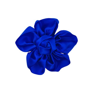 7cm five-petal rose buds handmade cloth flower cat dog collar ornaments flower head flower diy clothing accessories wholesale in stock