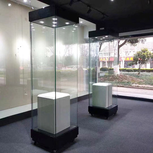 Glass Display Cabinet Independent Cabinet Jade Jewelry Cultural Relics Art Display Cabinet Museum Booth Display Cabinet Product Cabinet
