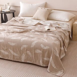 Summer Pure Cotton Gauze Towel Quilt Adult Cotton Yarn Cover Blanket Air-conditioning Blanket Single Thin Blanket Pure Cotton Summer Quilt Blanket